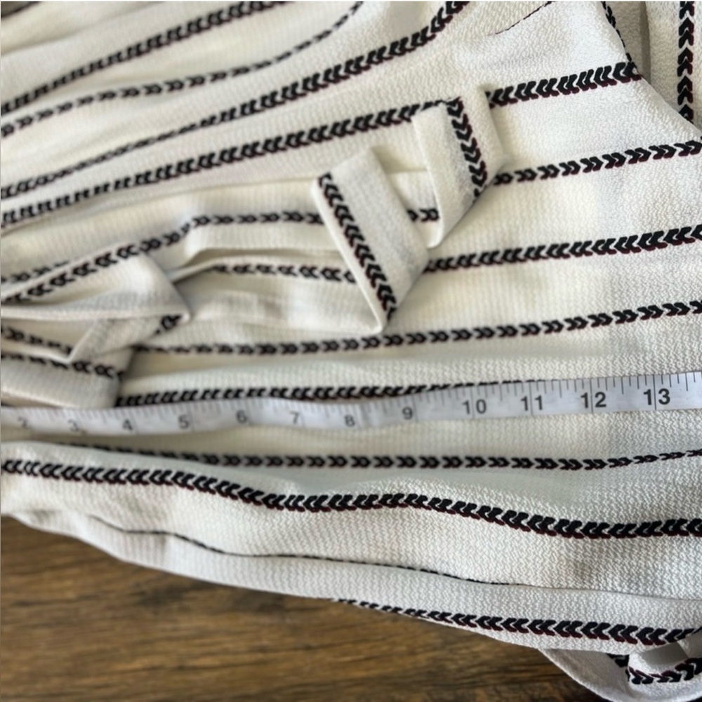 One Clothing White and Black Striped Jumpsuit - Picture 8 of 9